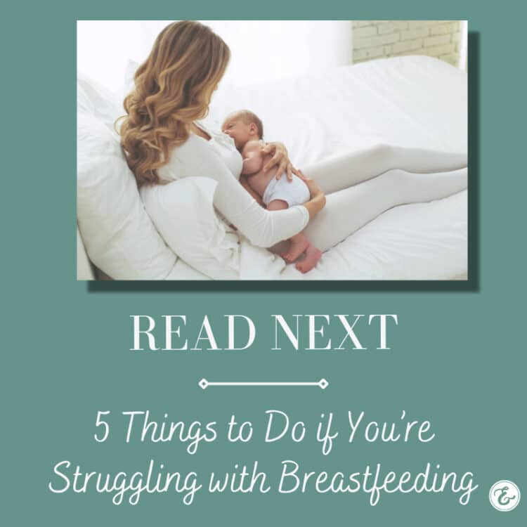 5 Things to Do if You're Struggling with Breastfeeding board