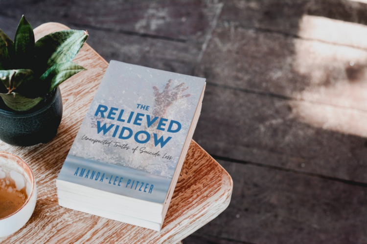The Relieved Widow book on wood table